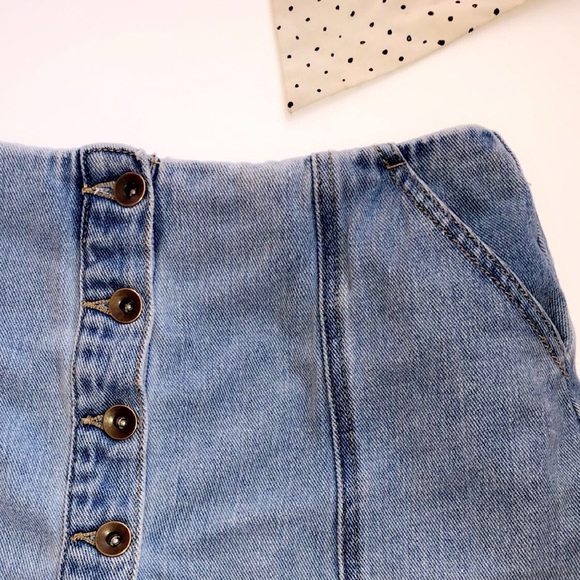 Forever 21 Denim Mini Skirt - Picture 4 of 8